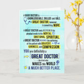 お誕生日おめでとう - 素晴らしい医師へのカード カード (黄色い花)