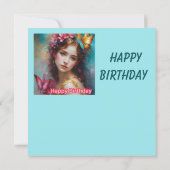 お誕生日おめでとう 〜 美しい若い女性 〜 (裏面)