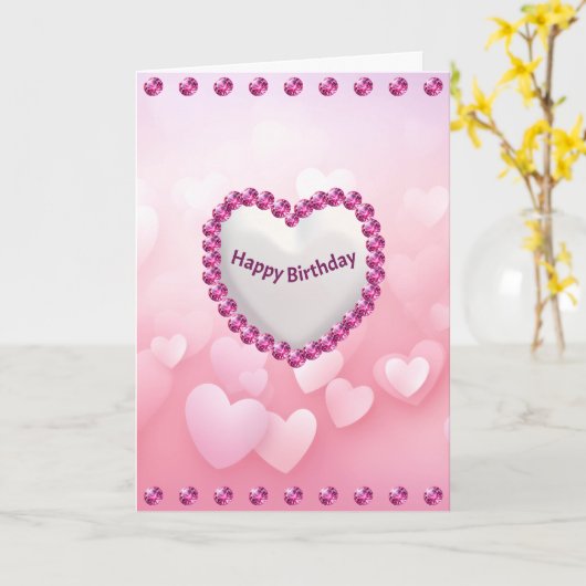 お誕生日おめでとう 美しい 輝かしい カード (黄色い花)
