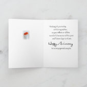 お誕生日おめでとう 花の列 カード (内部)