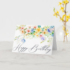 お誕生日おめでとう 花 誕生日カード カード