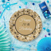 お誕生日おめでとう＋西暦 ペーパープレート (パーティー)