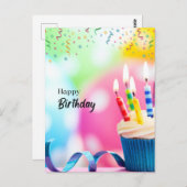 お誕生日おめでとう　願い  ポストカード (正面/裏面)