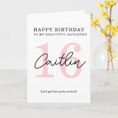 お誕生日おめでとう(16歳の誕生日カード) カード (黄色い花)