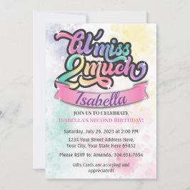 お誕生日おめでとう！２歳の誕生日！　ちょっとやりすぎなバースデー・招待状！ 招待状