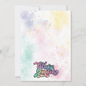 お誕生日おめでとう！２歳の誕生日！　ちょっとやりすぎなバースデー・招待状！ 招待状 (裏面)