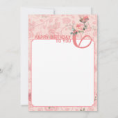 お誕生日おめでとう : ６月の誕生花はバラ 案内状 (裏面)