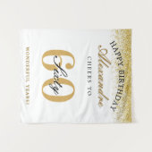 お誕生日おめでとう　６０年のお祝い乾杯！ タペストリー (正面(横))