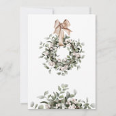 お誕生日おめでとう!1歳のバースデーに最適な、かわいいホリデー・バースデー・パーティーの招待状 招待状 (裏面)