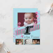 お誕生日おめでとう(1歳) カード (正面/裏面インサイチュ)