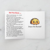 お誕生日おめでとう！10月最初の火曜日はタコの日 カード (内部)