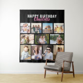 お誕生日おめでとう!11枚の写真を使った特別なコラージュ タペストリー (インサイチュ)