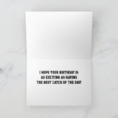 お誕生日おめでとう!*13歳の誕生日 *フィッシャーマン* カード (内部)