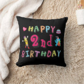お誕生日おめでとう。2年b日 クッション (ブランケット)