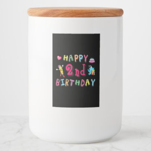 お誕生日おめでとう。2年b日 フードラベル