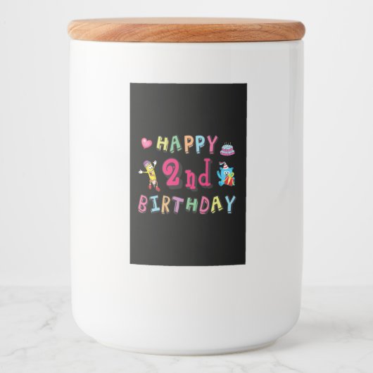 お誕生日おめでとう。2年b日 フードラベル (正面)