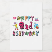 お誕生日おめでとう。2年b日 フードラベル (シングルラベル)