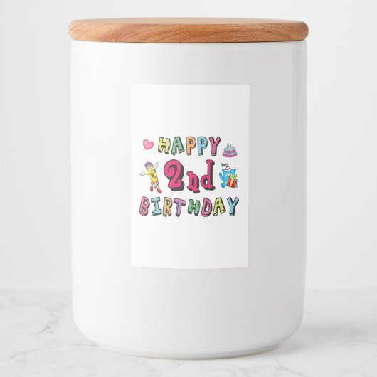 お誕生日おめでとう。2年b日 フードラベル (正面)