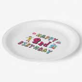 お誕生日おめでとう。2年b日 ペーパープレート (アングル)