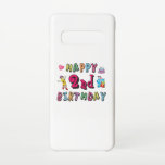 お誕生日おめでとう。2年b日 samsung galaxy s10ケース<br><div class="desc">お誕生日おめでとう。そしておもしろい、素敵なテディベアと可愛い誕生日のデザインギフトと鉛筆のおもしろい誕生日の願いを持つ書。洋服、シャツ、アクセサリーに最適。</div>