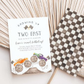 お誕生日おめでとう！2歳のモンスタートラックパーティー 招待状