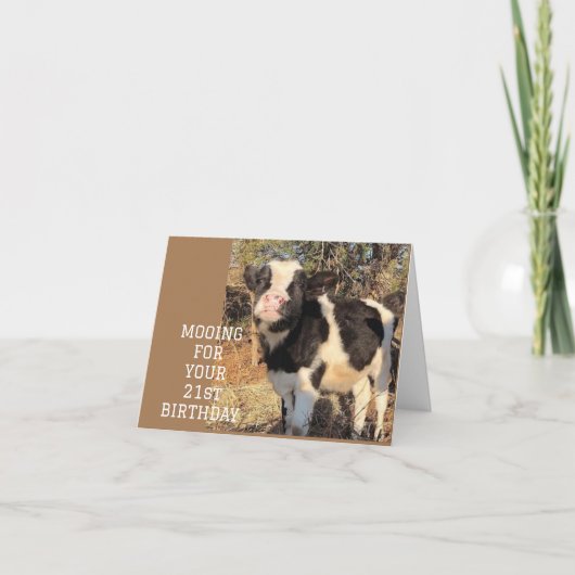 お誕生日おめでとう！**21歳の誕生日**に乾杯！ カード (正面)