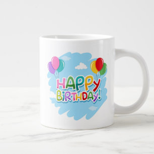 お誕生日おめでとう!-23769 ジャンボコーヒーマグカップ
