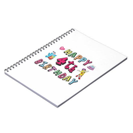 お誕生日おめでとう。4年b日 ノートブック (左側)