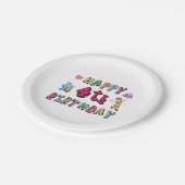 お誕生日おめでとう。4年b日 ペーパープレート (アングル)