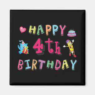 お誕生日おめでとう。4年b日 マグネット