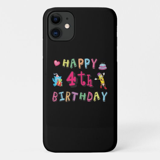 お誕生日おめでとう。4年b日 Case-Mate iPhoneケース (裏面)