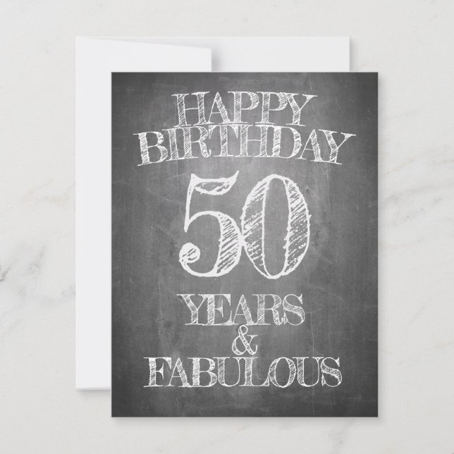 お誕生日おめでとう - 50歳の素晴らしいお誕生日 (正面)