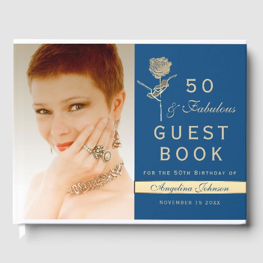 お誕生日おめでとう 50歳 ゲストブック (正面)