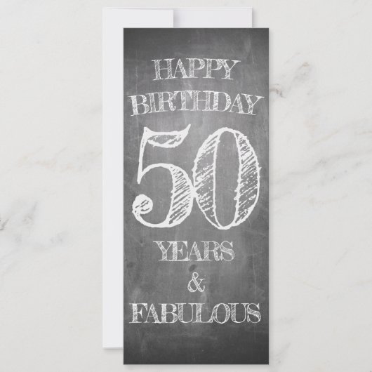 お誕生日おめでとう - 50歳 & ファビュラス (正面)