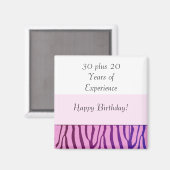 お誕生日おめでとう 50歳 マグネット (正面/裏面)