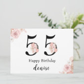 お誕生日おめでとう！55歳の記念に カード (スタンド正面)