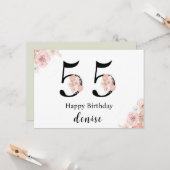 お誕生日おめでとう！55歳の記念に カード (正面/裏面インサイチュ)