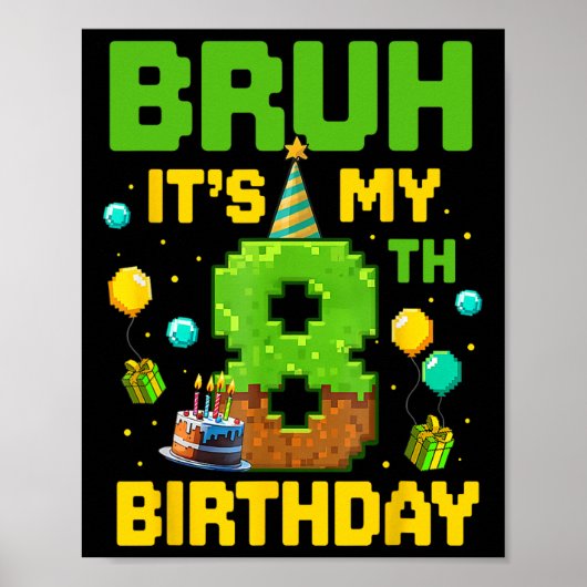 お誕生日おめでとう!8歳の僕はゲーマーだ! ポスター (正面)