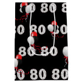 お誕生日おめでとう！80歳 バルーン 中型 ギフトバッグ (裏面)