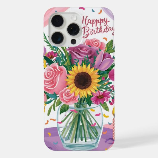 お誕生日おめでとう iPhoneケース (裏面)