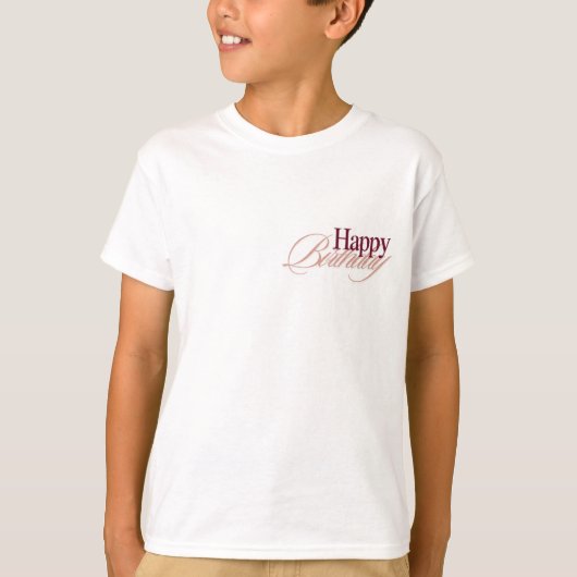 お誕生日おめでとう Tシャツ (正面)