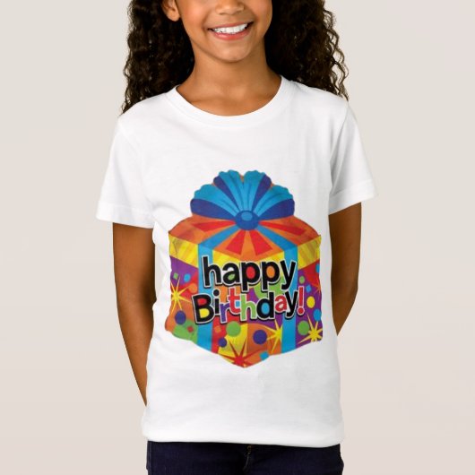 お誕生日おめでとう  Tシャツ (正面)