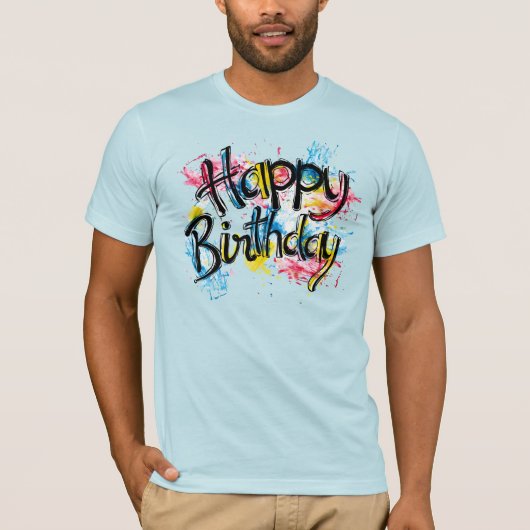 お誕生日おめでとう Tシャツ (正面)