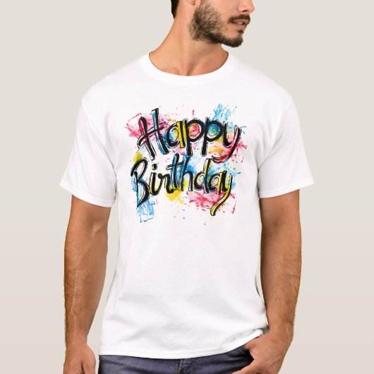 お誕生日おめでとう Tシャツ (正面)