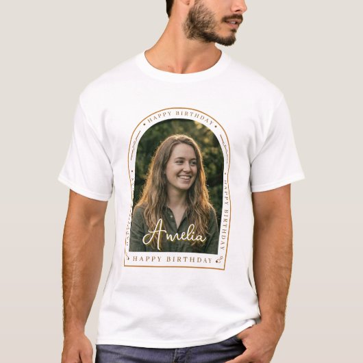 お誕生日おめでとうTシャツをオリジナルで作ろう|カスタム写真入り Tシャツ (正面)
