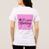 お誕生日おめでとうTシャツ トライブレンドTシャツ (裏面)