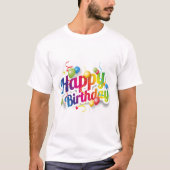 お誕生日おめでとうTシャツ Tシャツ (正面)