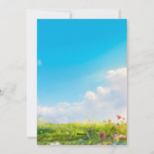 お誕生日とイースターバニー シーズンカード (裏面)