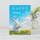 お誕生日とイースターバニー シーズンカード (スタンド正面)