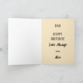 お誕生日に乾杯!おもしろ食事パンク カード (内部)